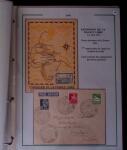 1919-1956, Collection sur pages de 113 plis en 3 classeurs,
