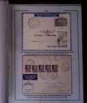 1919-1956, Collection sur pages de 113 plis en 3 classeurs,