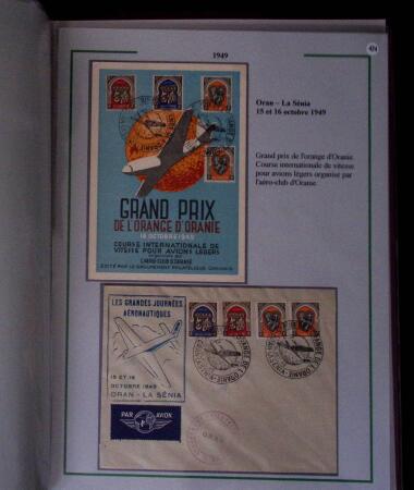 1919-1956, Collection sur pages de 113 plis en 3 classeurs,