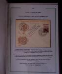 1919-1956, Collection sur pages de 113 plis en 3 classeurs,