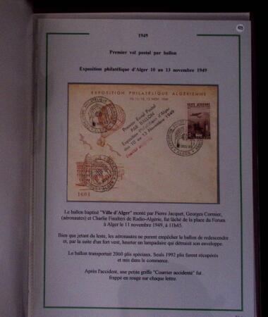 1919-1956, Collection sur pages de 113 plis en 3 classeurs,