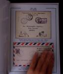 1919-1956, Collection sur pages de 113 plis en 3 classeurs,
