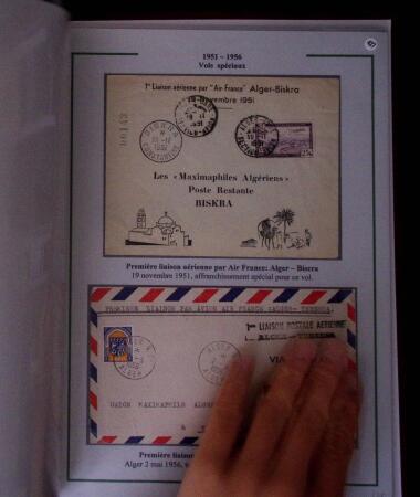 1919-1956, Collection sur pages de 113 plis en 3 classeurs,