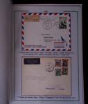 1919-1956, Collection sur pages de 113 plis en 3 classeurs,
