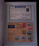1919-1956, Collection sur pages de 113 plis en 3 classeurs,