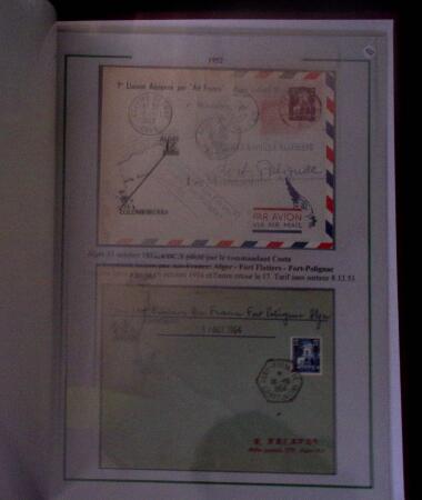 1919-1956, Collection sur pages de 113 plis en 3 classeurs,