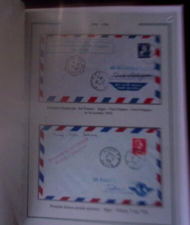 1919-1956, Collection sur pages de 113 plis en 3 classeurs,