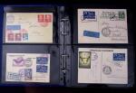 1910-75 Lot of over 85 airmail covers in one album,