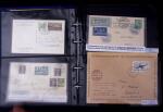1910-75 Lot of over 85 airmail covers in one album,
