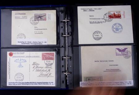 1910-75 Lot of over 85 airmail covers in one album,