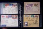 1910-75 Lot of over 85 airmail covers in one album,