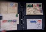 1910-75 Lot of over 85 airmail covers in one album,