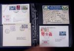 1910-75 Lot of over 85 airmail covers in one album,