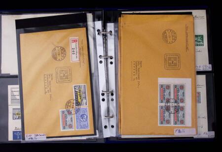 1910-75 Lot of over 85 airmail covers in one album,