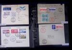 1910-75 Lot of over 85 airmail covers in one album,
