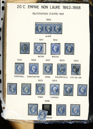 1862-68, Lot comprenant un classeur ainsi qu'un page