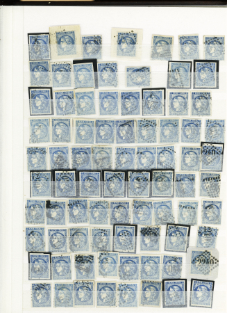 1870-71 Selection d'oblitérés en un album comprenant