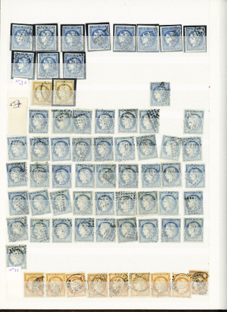 1870-71 Selection d'oblitérés en un album comprenant
