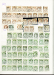 1870-71 Selection d'oblitérés en un album comprenant