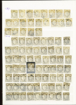 1870-71 Selection d'oblitérés en un album comprenant