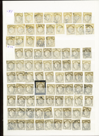 1870-71 Selection d'oblitérés en un album comprenant