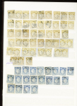 1870-71 Selection d'oblitérés en un album comprenant