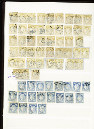 1870-71 Selection d'oblitérés en un album comprenant