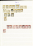 1870-71 Selection d'oblitérés en un album comprenant