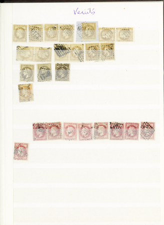 1870-71 Selection d'oblitérés en un album comprenant