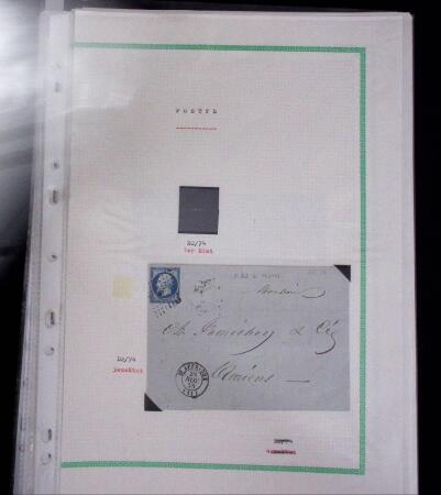 1853-62, Un classeur avec variétés sur le numéro