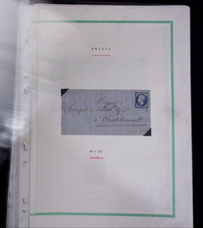 1853-62, Un classeur avec variétés sur le numéro