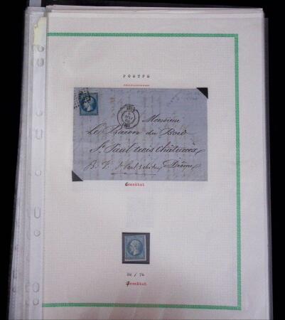 1853-62, Un classeur avec variétés sur le numéro