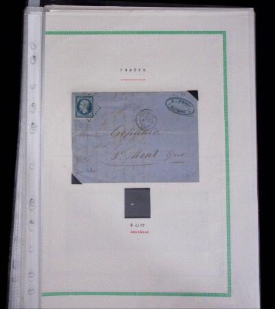 1853-62, Un classeur avec variétés sur le numéro