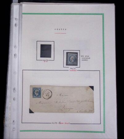 1853-62, Un classeur avec variétés sur le numéro