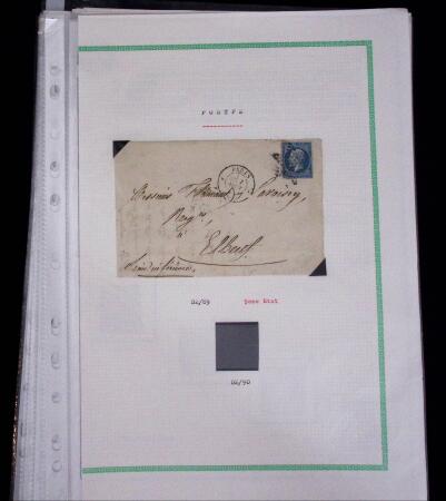 1853-62, Un classeur avec variétés sur le numéro