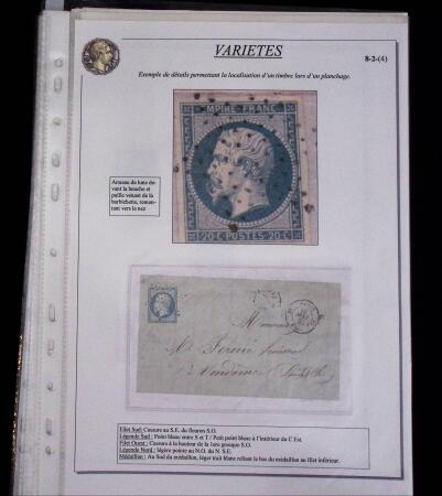1853-62, Un classeur avec variétés sur le numéro