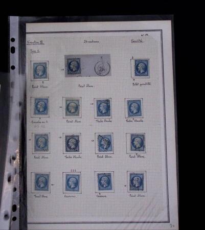 1853-62, Un classeur avec variétés sur le numéro
