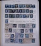 1853-62, Un classeur avec variétés sur le numéro