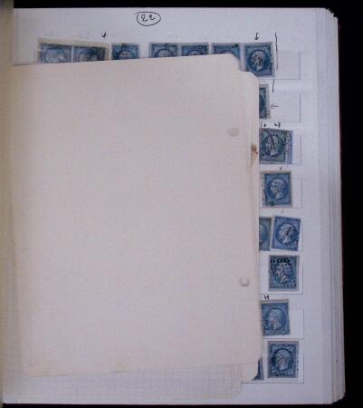 1853-62, Un classeur avec variétés sur le numéro