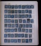 1853-62, Un classeur avec variétés sur le numéro