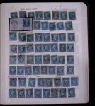 1853-62, Un classeur avec variétés sur le numéro