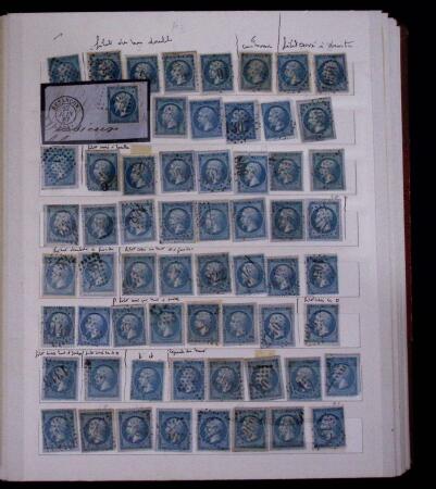 1853-62, Un classeur avec variétés sur le numéro
