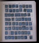 1853-62, Un classeur avec variétés sur le numéro