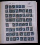 1853-62, Un classeur avec variétés sur le numéro