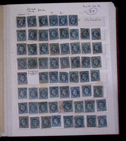 1853-62, Un classeur avec variétés sur le numéro