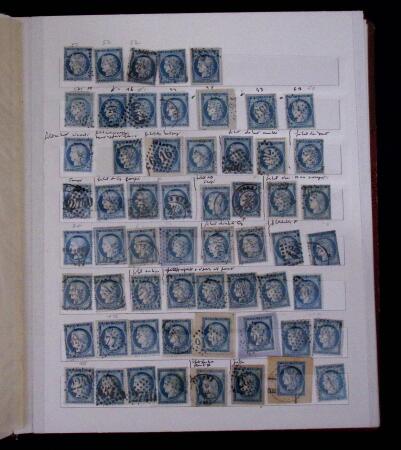 1853-62, Un classeur avec variétés sur le numéro