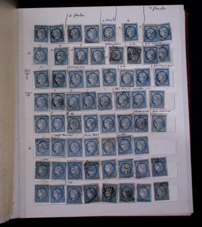 1853-62, Un classeur avec variétés sur le numéro