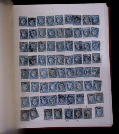 1853-62, Un classeur avec variétés sur le numéro