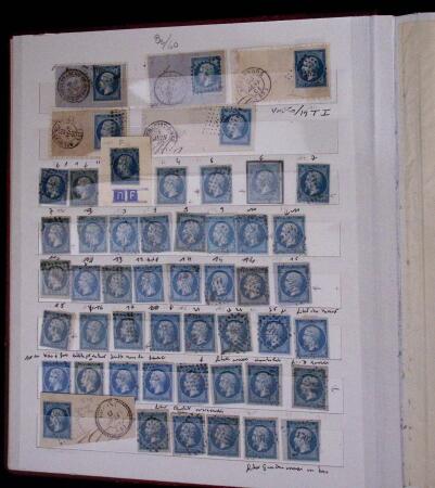 1853-62, Un classeur avec variétés sur le numéro