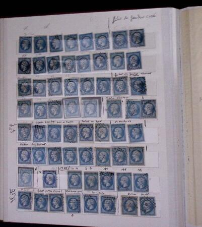 1853-62, Un classeur avec variétés sur le numéro